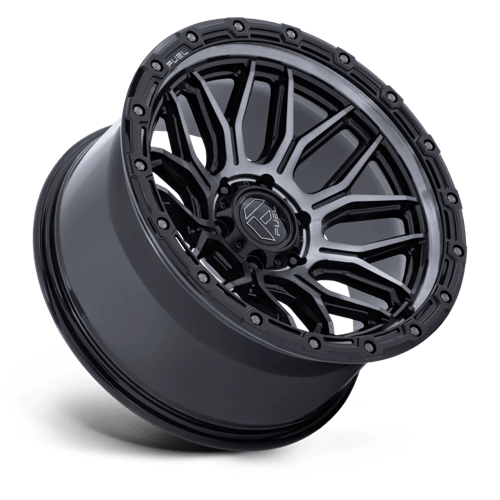 Fuel 1PC | FC881 SURGE | 17.0x9.00 | 6X139.7 | 20 | GLOSS BLACK MACHINED W/ GTCC